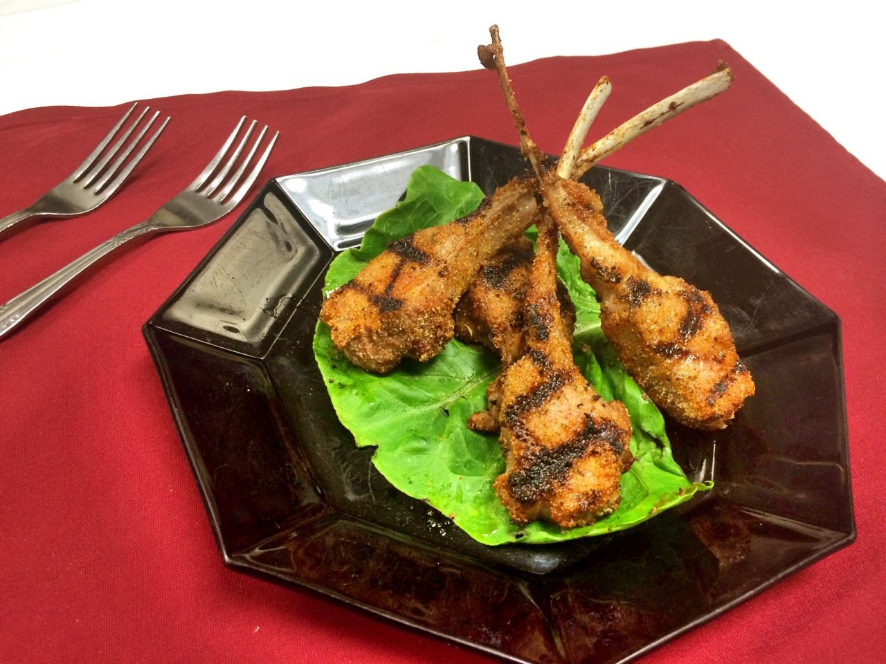 Order 2 Piece Cajun Lamb Chops food online from Chateau Chang store, Victorville on bringmethat.com