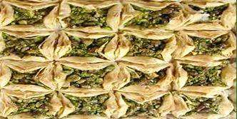 Order Pistachio Filo Bird's Nest food online from Muhanna Sweets store, Tulsa on bringmethat.com