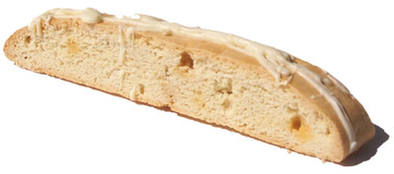 Order White Chocolate Macadamia Flavored Biscotti food online from Anita Biscottis store, Sinking Spring on bringmethat.com