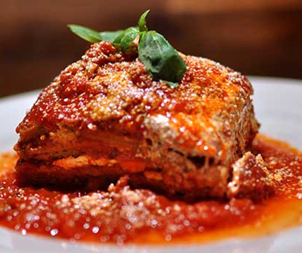 Order Eggplant Parmigiana food online from Planet Pizza store, Stamford on bringmethat.com