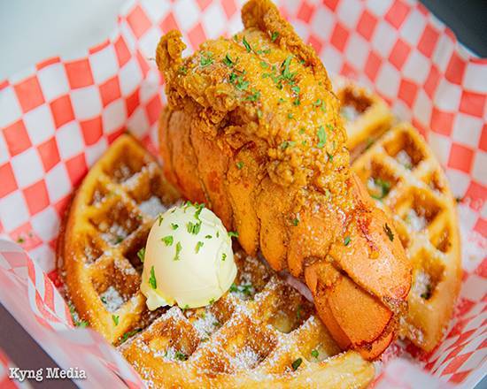Order Yancey's Fried Lobster and Waffle food online from Yancey Food store, Houston on bringmethat.com