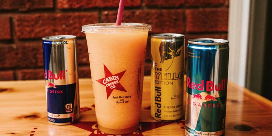 Order Build your own Red Bull Smoothie (24oz Only) food online from Cabin Coffee store, La Crosse on bringmethat.com