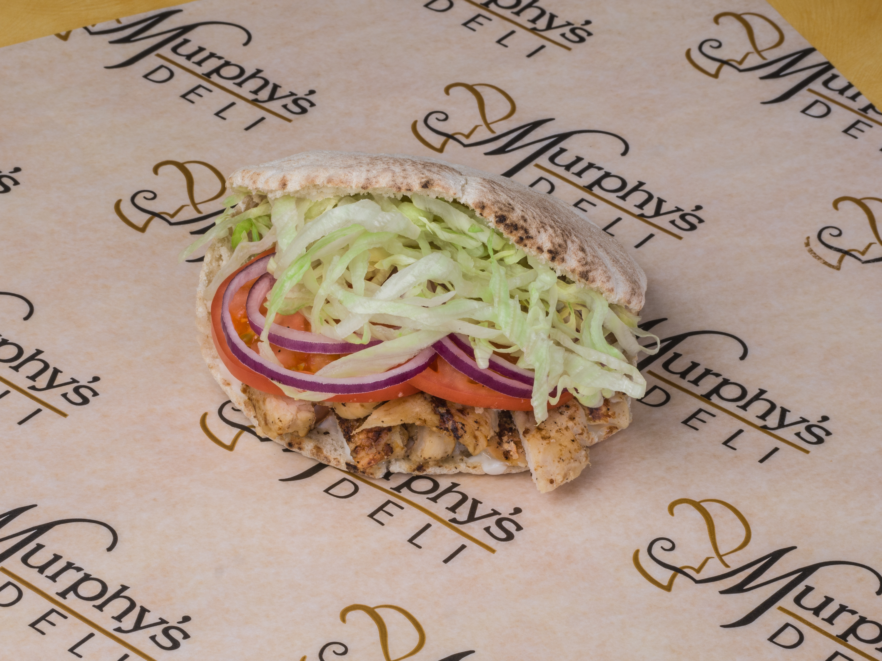 Order Grilled Chicken Pita food online from Murphy Deli store, Dallas on bringmethat.com