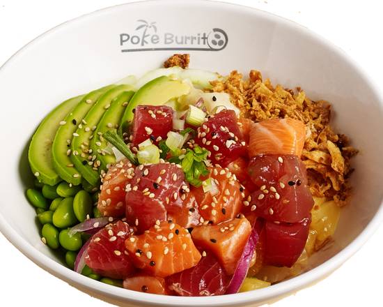 Order H1. Jimmy's Creation Bowl   food online from Poke Burrito store, Oak Park on bringmethat.com