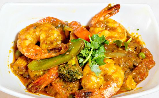 Order Shrimp Jalfrazie food online from Taj Mahal Restaurant store, Wilmington on bringmethat.com