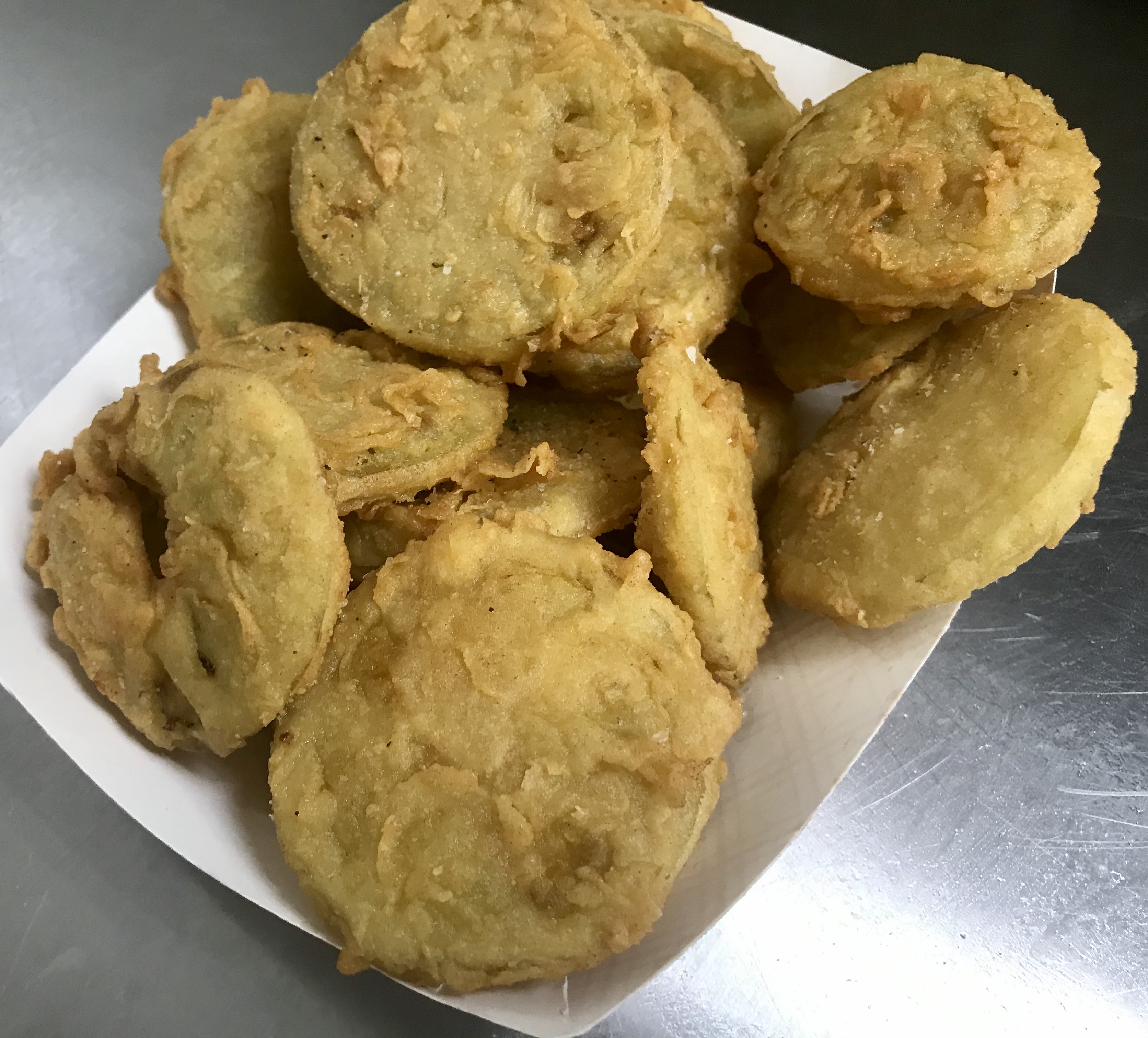 Order LARGE ORDER of FRIED GREEN TOMATOES (in season) food online from Sunoco Midwest Clean Fuel store, Crawfordsville on bringmethat.com