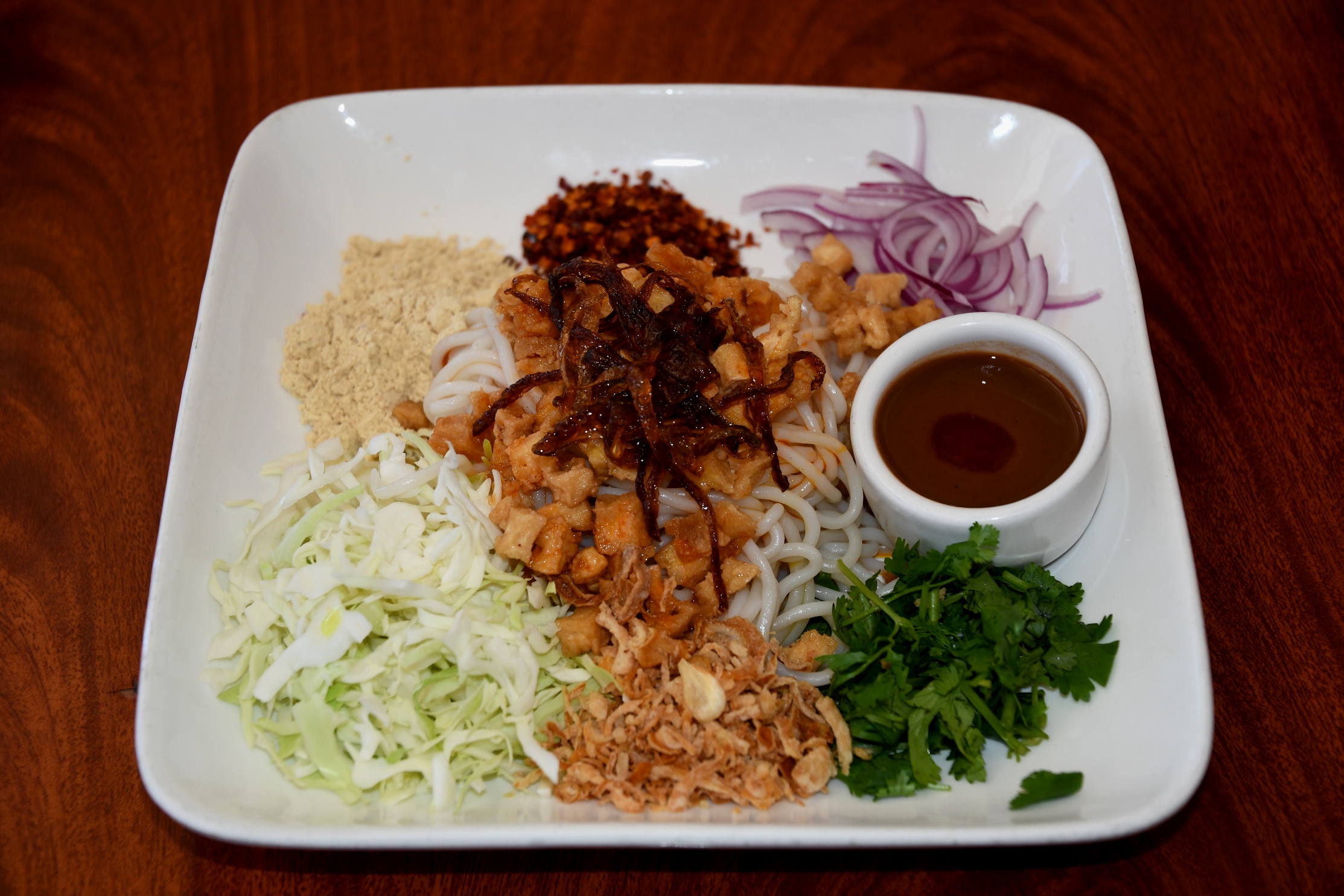 Order Vegetarian Rice Noodle Salad food online from Burma Bistro store, Santa Clara on bringmethat.com