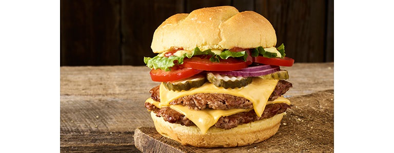 Order Double Classic Smash® Turkey Burger food online from Smashburger store, Oak Lawn on bringmethat.com