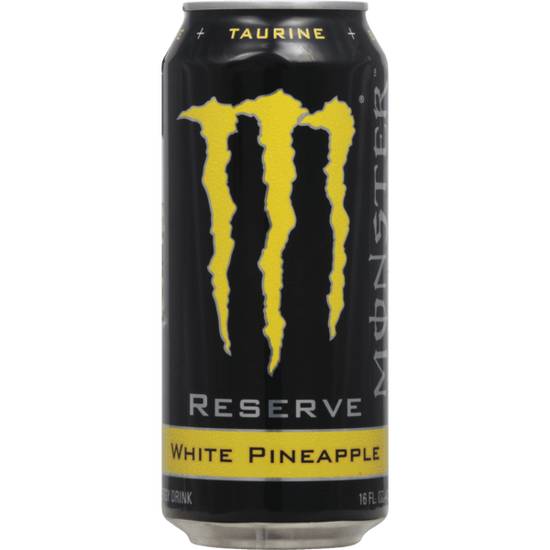 Order Monster Reserve White Pineapple 16oz food online from Caseys Carry Out Pizza store, West Des Moines on bringmethat.com