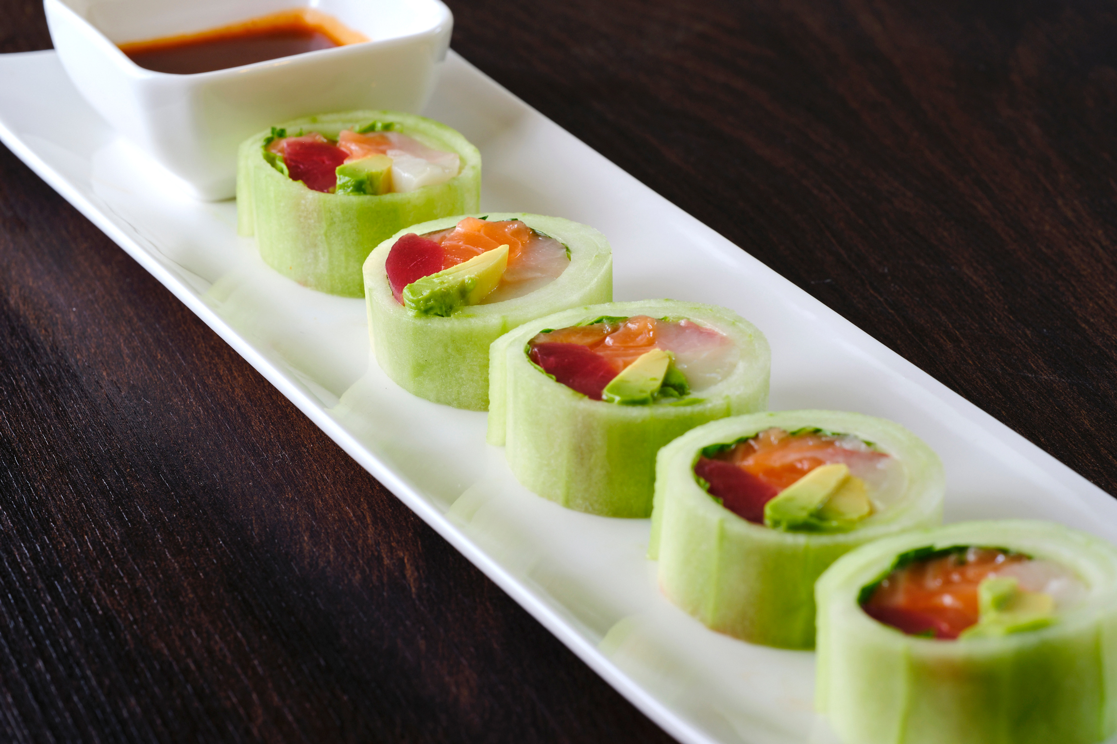 Order Deluxe Kyuri Roll food online from Suguni Sushi store, Chicago on bringmethat.com