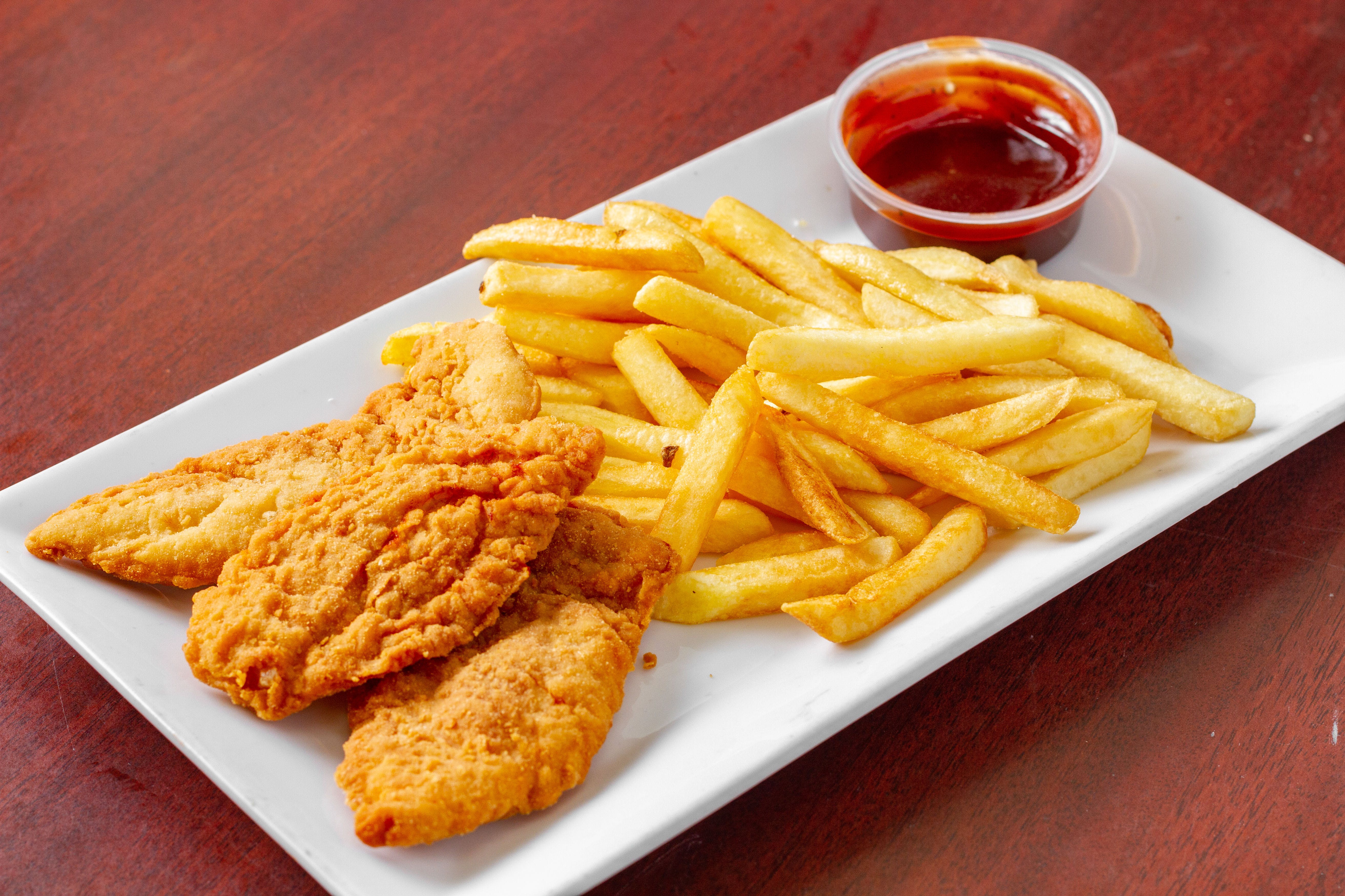 Order Kid's Chicken Fingers with Fries - Kids food online from G's Pizzeria store, Elkton on bringmethat.com