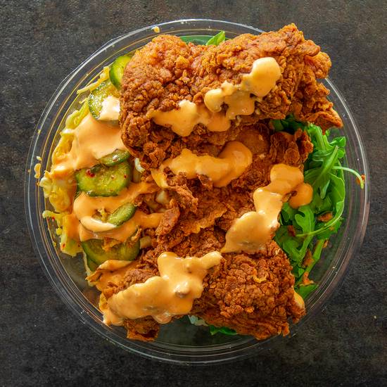 Order Tasty As Cluck - Bowl food online from BLK MKT Eats store, St. Louis on bringmethat.com