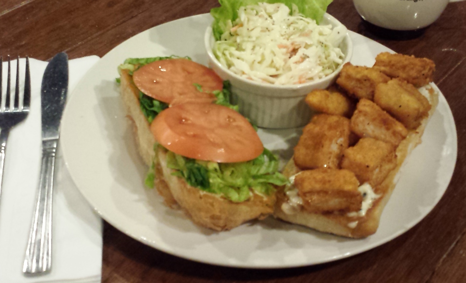 Order Whitefish Po Boy food online from One Nineteen West Main store, La Grange on bringmethat.com