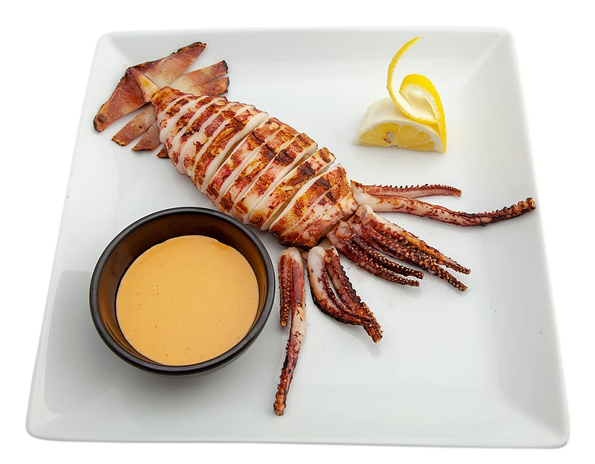 Order Grilled Squid food online from Roppongi Sushi store, Livermore on bringmethat.com