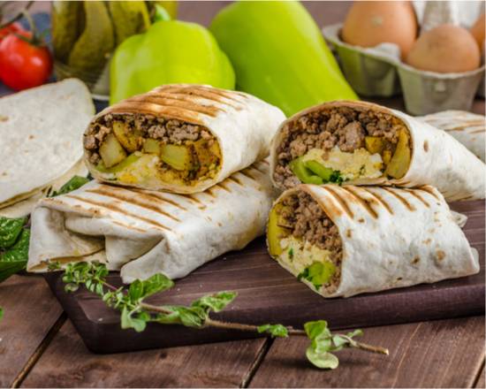 Order Steak Breakfast Burrito food online from The Mexican Taqueria store, Long Beach on bringmethat.com
