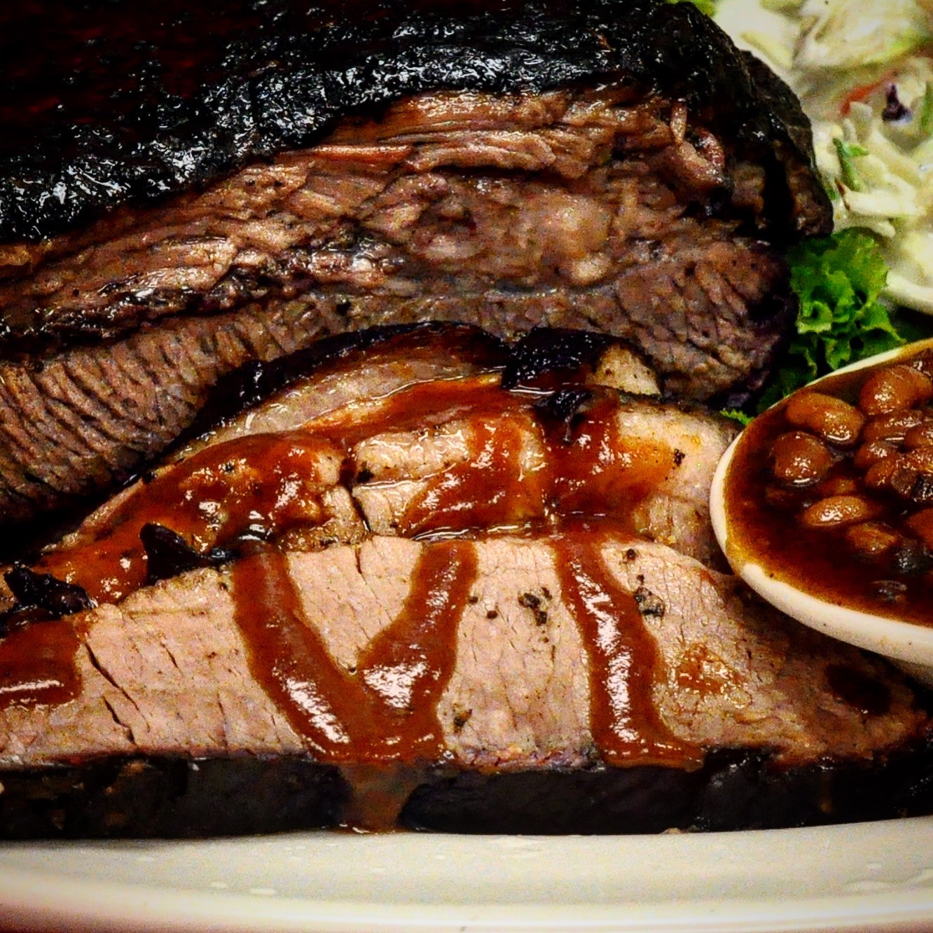 Order Beef Brisket Dinner food online from Toms BBQ Chicago Style store, Mesa on bringmethat.com