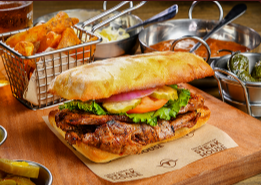 Order Ribeye sandwich food online from Great American Steakhouse store, Anthony on bringmethat.com