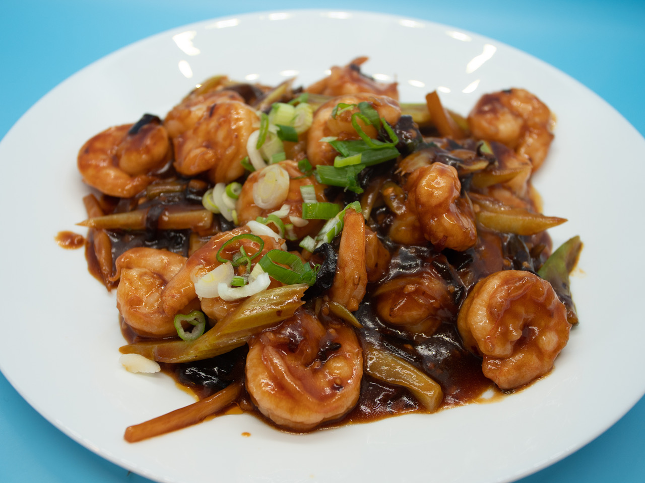 Order G5. Shrimp with Garlic Sauce  鱼香虾仁 food online from Hai master kitchen store, Laguna Woods on bringmethat.com