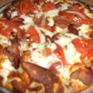Order Kids 7" Single Item White Pizza food online from Uncle Sams store, Peoria on bringmethat.com