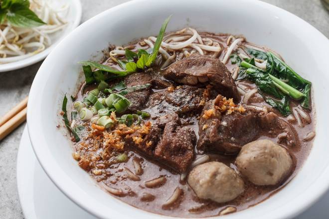Order Beef Boat-Noodle Soup food online from SukhoThai on Royal St. store, New Orleans on bringmethat.com