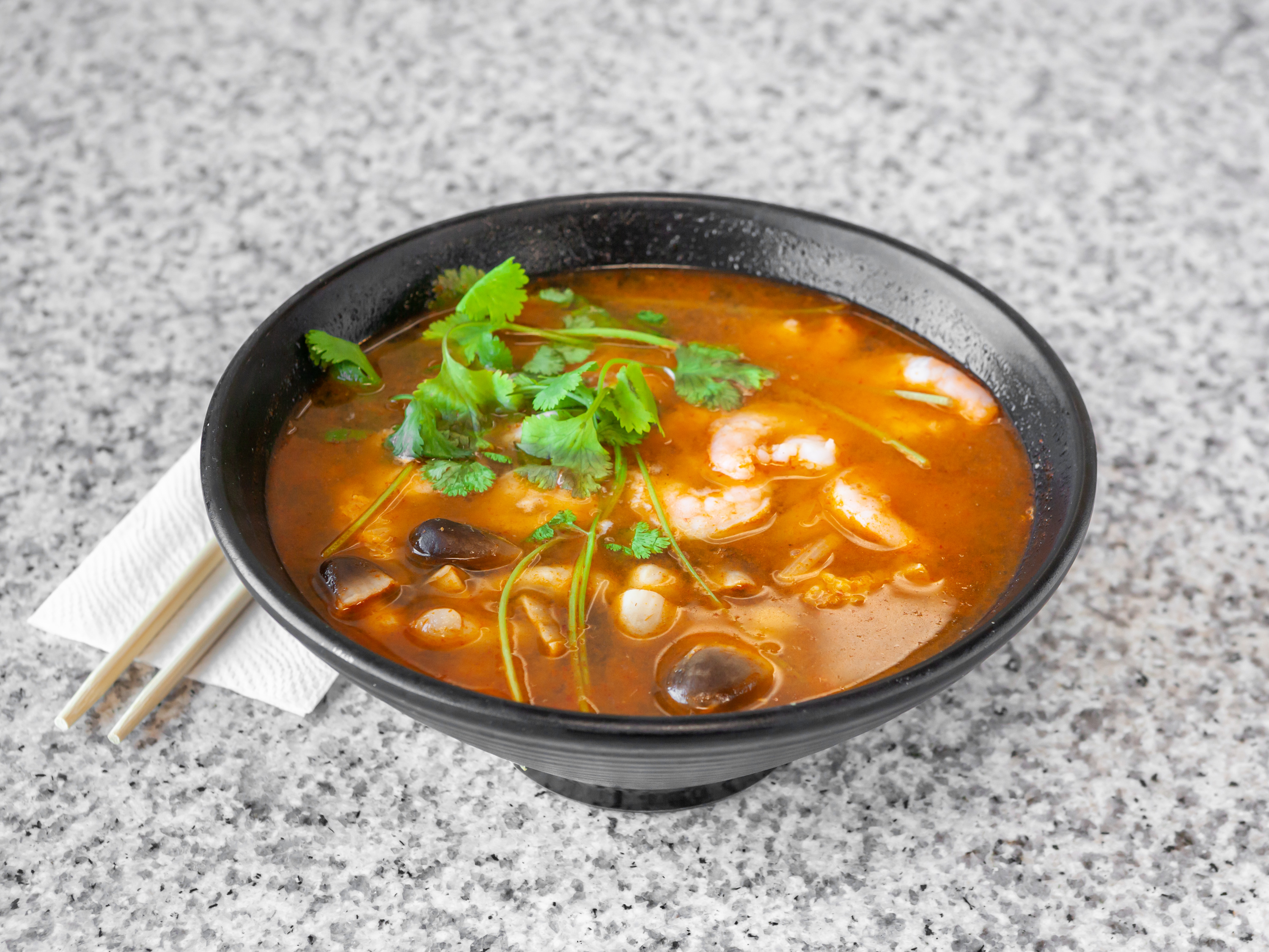 Order Tom Yum Seafood Soup food online from Little Beijing store, Los Angeles on bringmethat.com