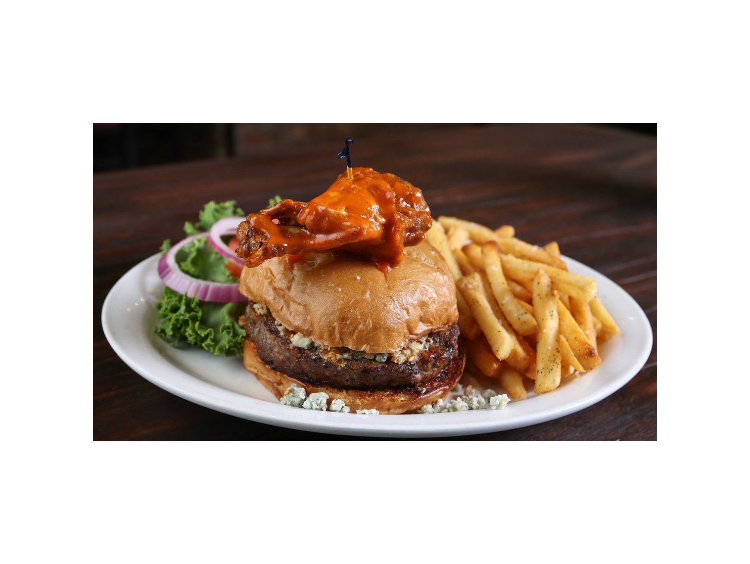 Order Buffalo Wing Burger food online from Anchor Bar store, Kennesaw on bringmethat.com