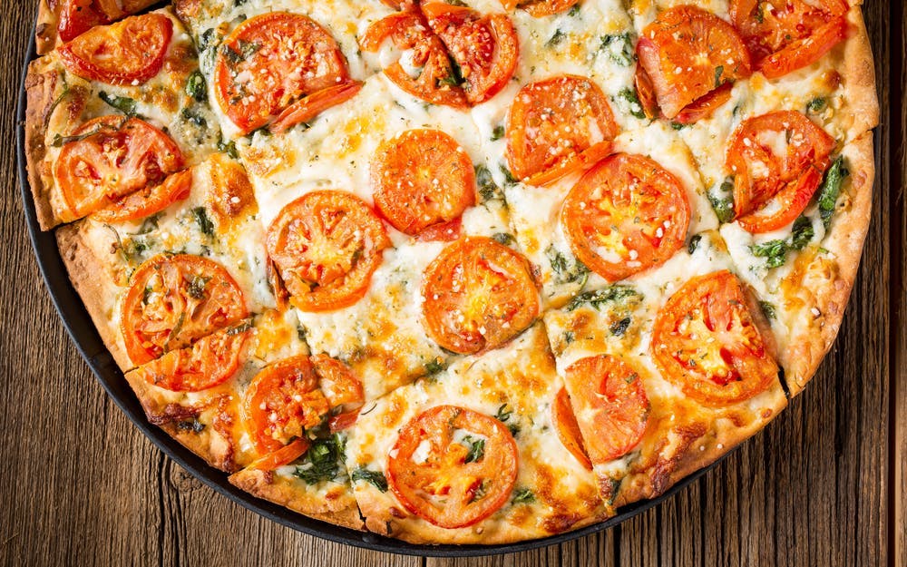 Order White Pizza - 12" (12 Slices, Serves 2 People) food online from Rosati Pizza store, Scottsdale on bringmethat.com