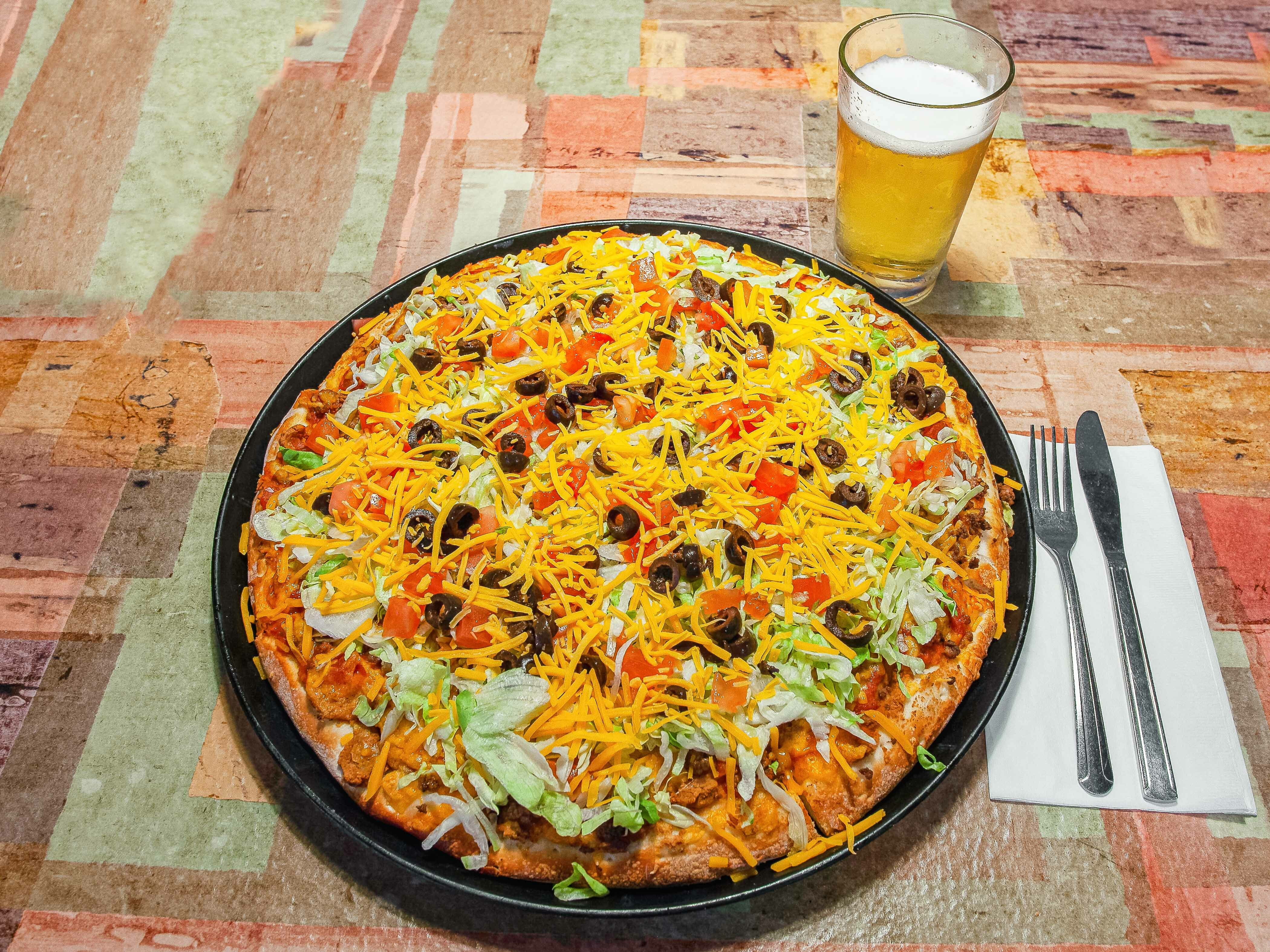 Order Taco Specialty Pizza food online from Garbage Pizza store, Palm Desert on bringmethat.com