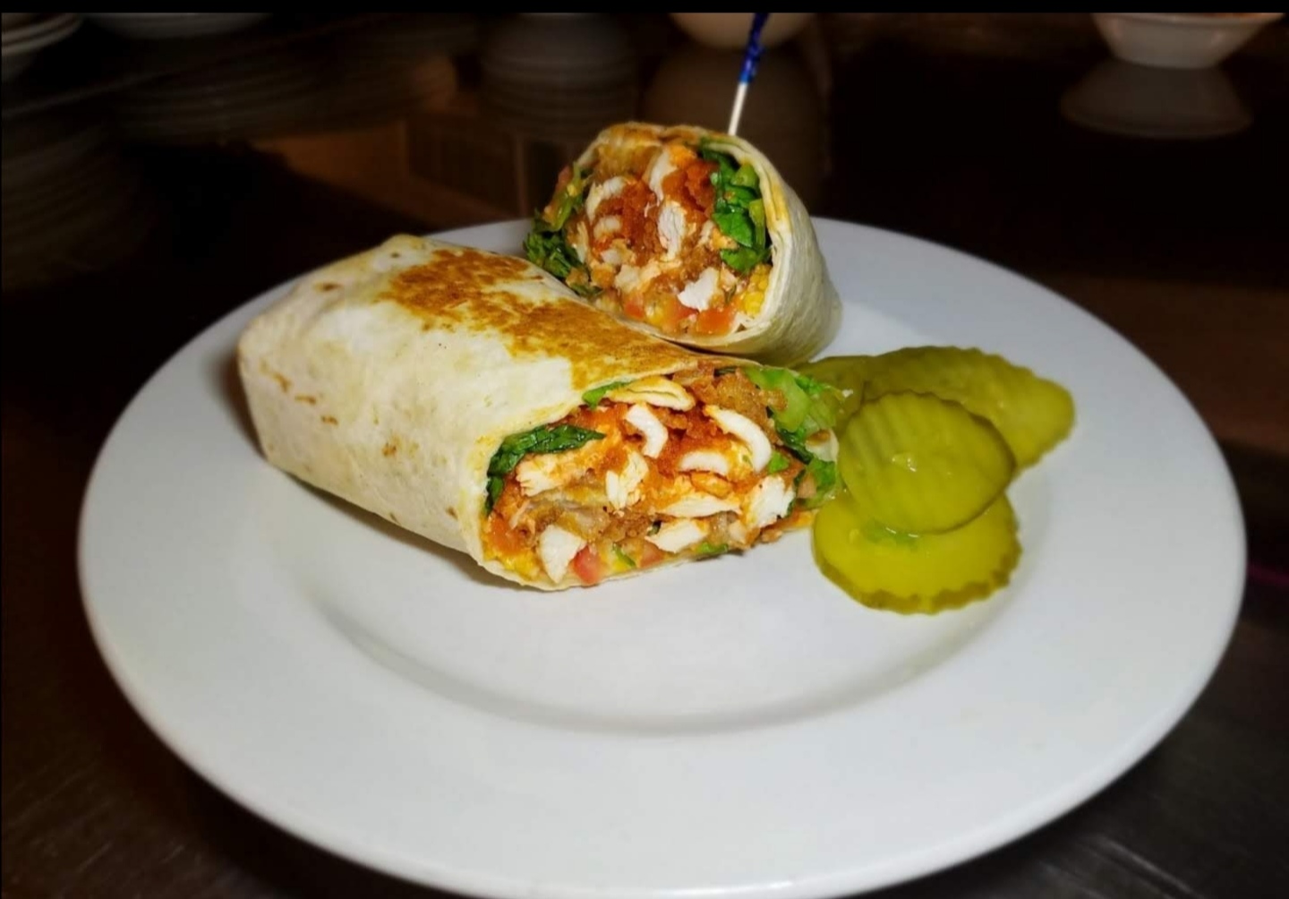 Order Buffalo Crispy Chicken Wrap Deluxe food online from Diamonds Family Restaurant store, Decatur on bringmethat.com