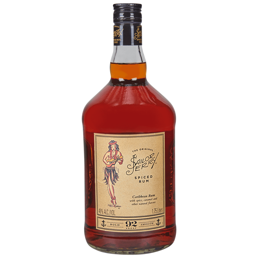 Order Sailor Jerry Spiced Rum 1.75 ml. food online from Mirage Wine & Liquor store, Palm Springs on bringmethat.com