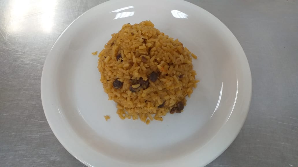 Order Spanish Rice (rice mixed with beans) food online from El Barajo Restaurant store, Utica on bringmethat.com