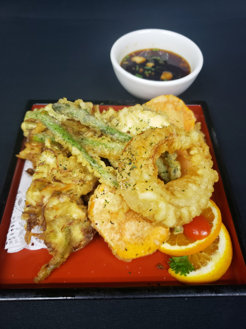 Order Vegetable Tempura  food online from Sushishima Japanese Restaurant store, San Antonio on bringmethat.com