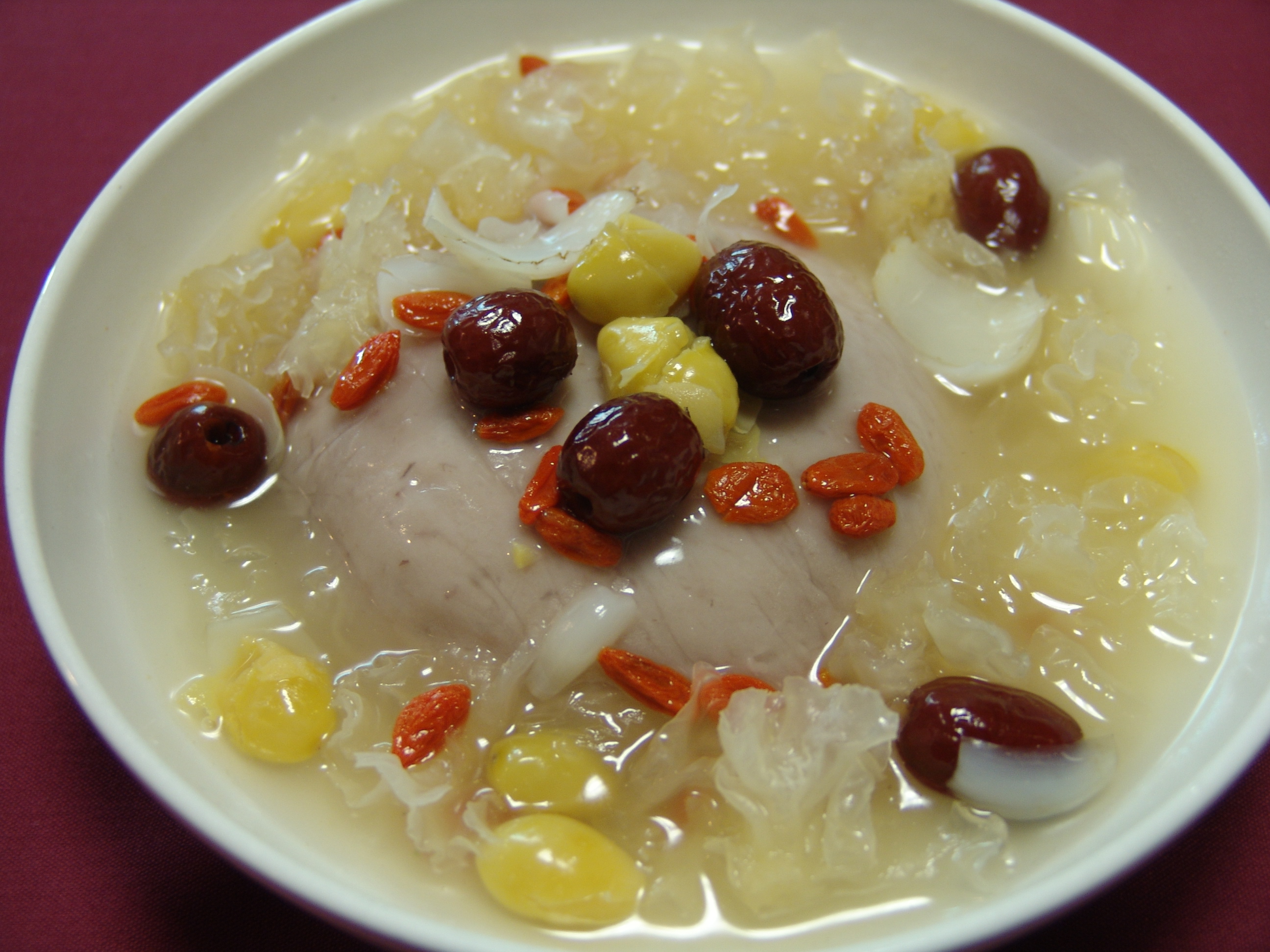 Order Taro with White Jelly Tremella 白果芋泥 food online from Vege Paradise store, San Gabriel on bringmethat.com