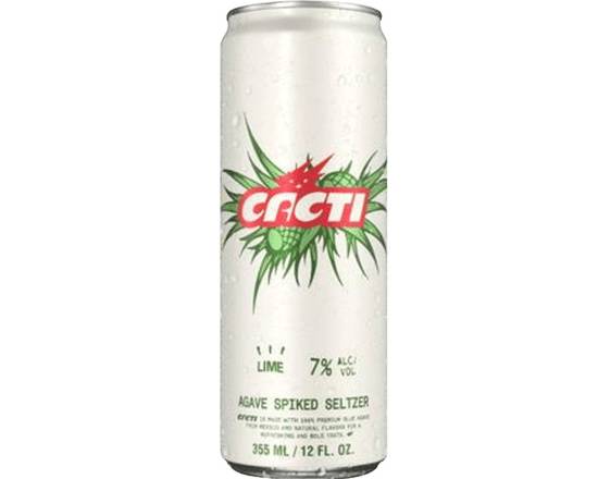 Order Cacti Agave Seltzer Lime 24oz food online from Sunset Market store, Chula Vista on bringmethat.com