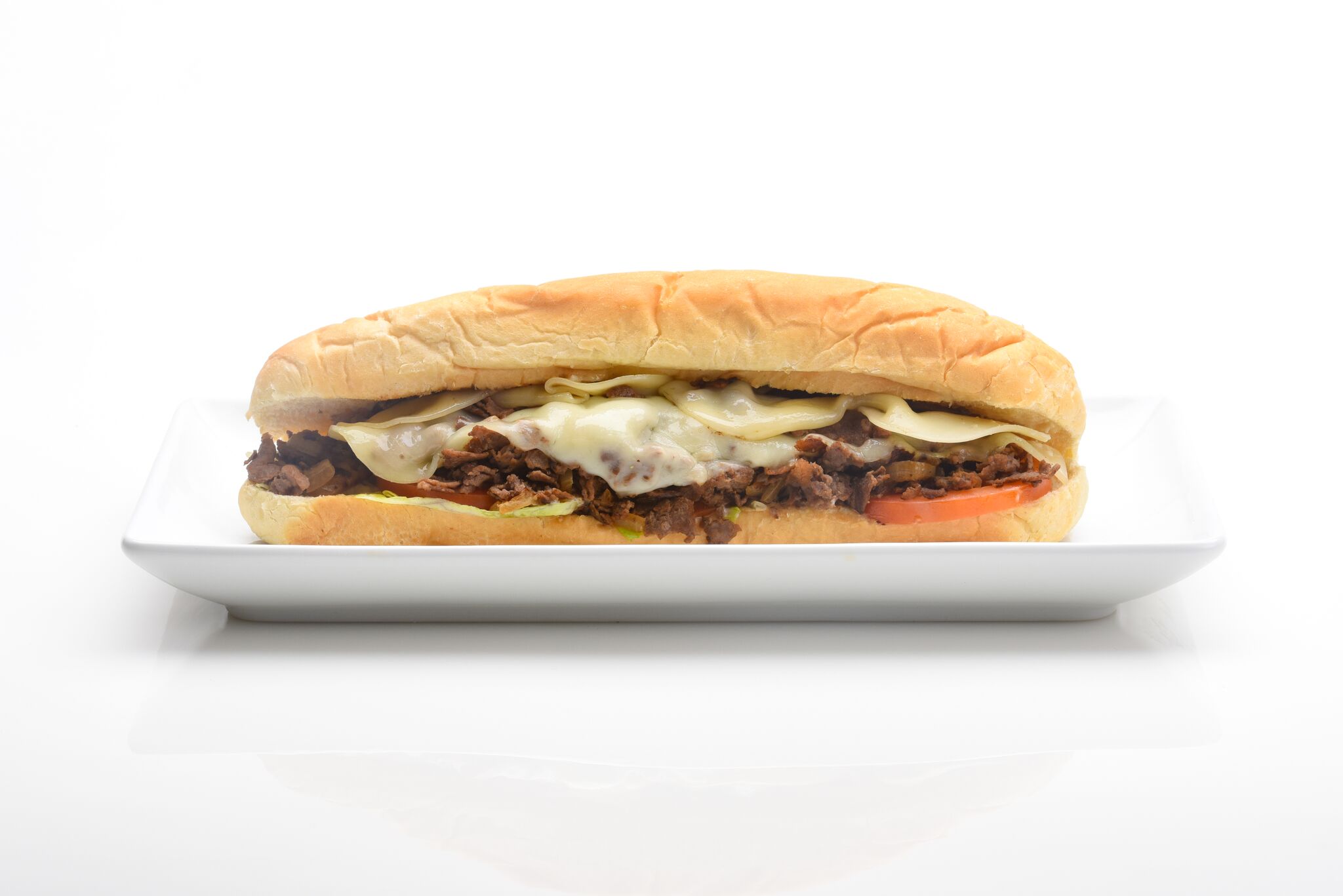 Order 10" Steak and Cheese Sub food online from Paisanos Pizza store, Reston on bringmethat.com