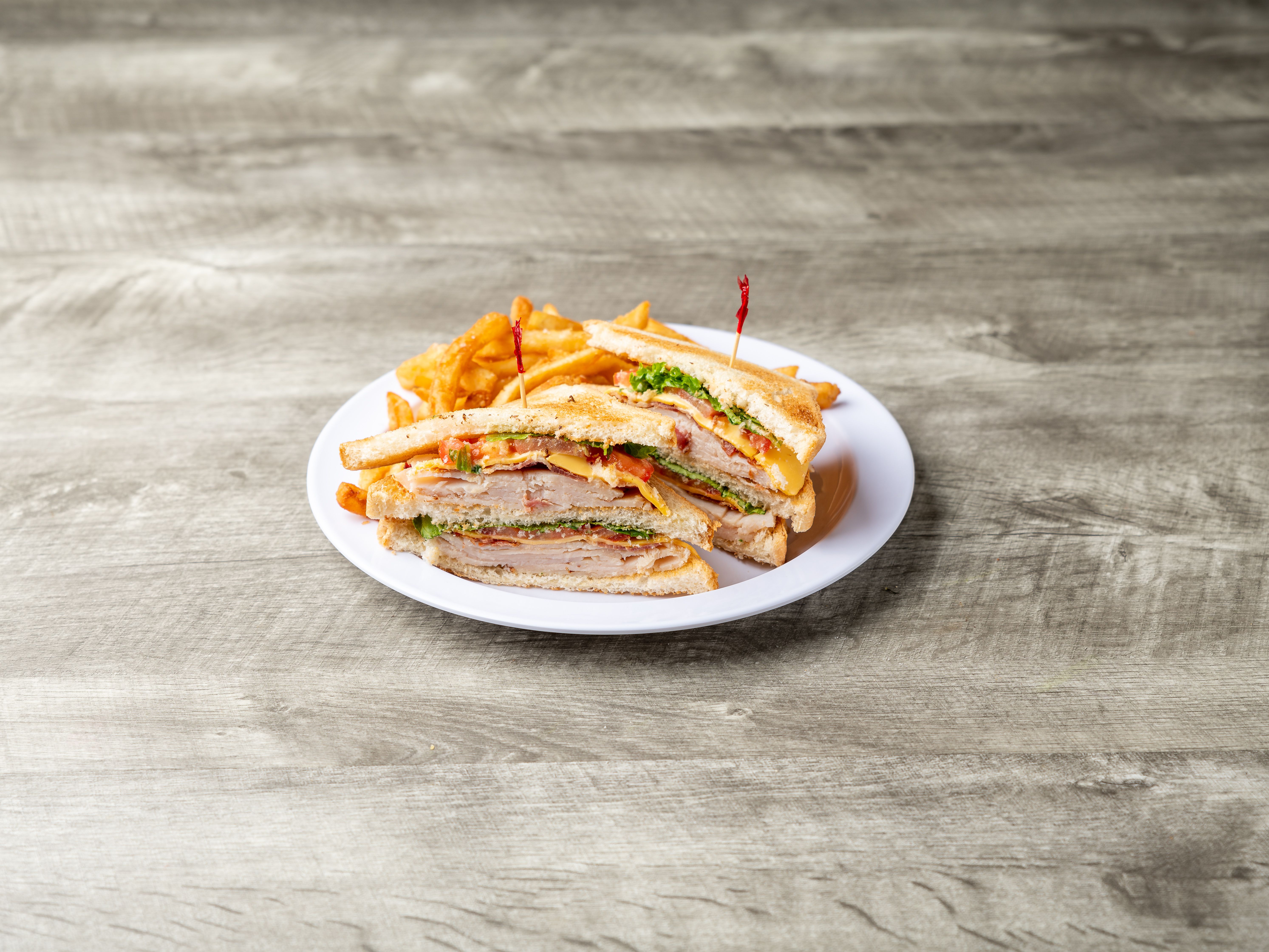 Order Turkey Club Sandwich food online from Souper Bowl store, Pittsburgh on bringmethat.com