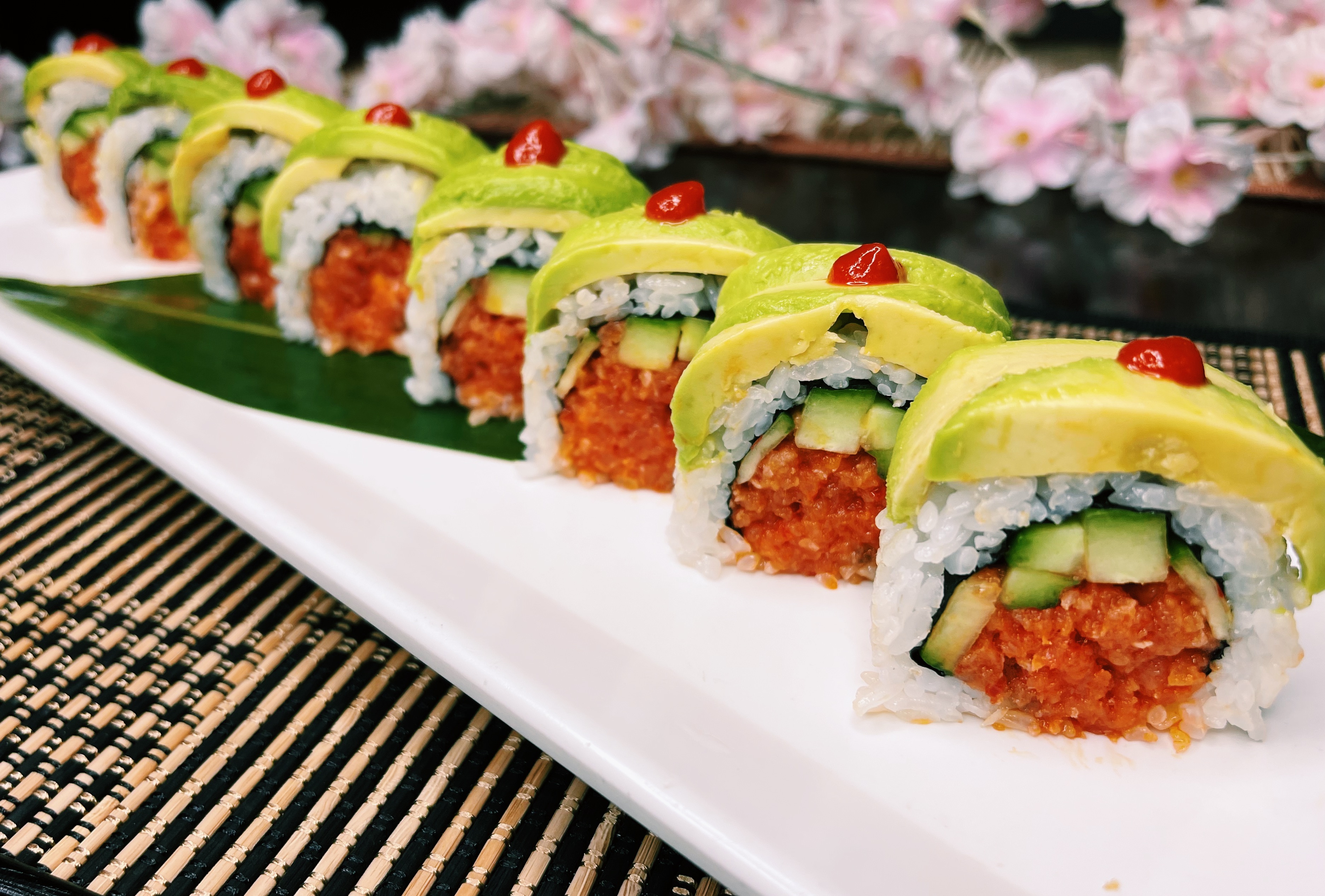 Order F6. 911 Roll food online from Sushien store, Carson on bringmethat.com