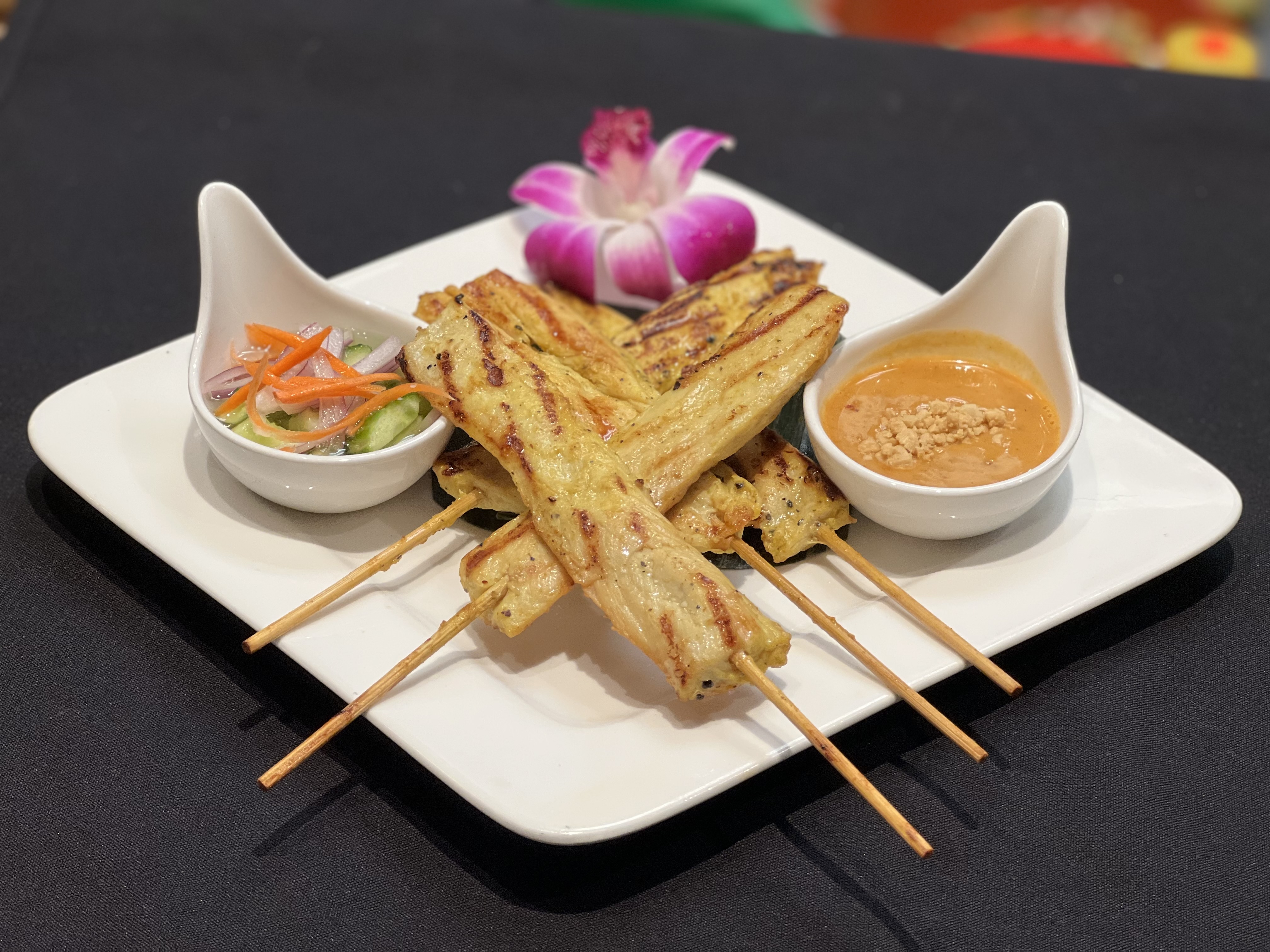 Order Thai Chicken Satay food online from Million thai restaurant store, San Francisco on bringmethat.com