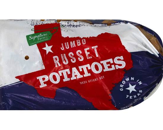 Order Signature Farms · Jumbo Russet Potatoes (8 lb) food online from Albertsons Express store, Fort Worth on bringmethat.com