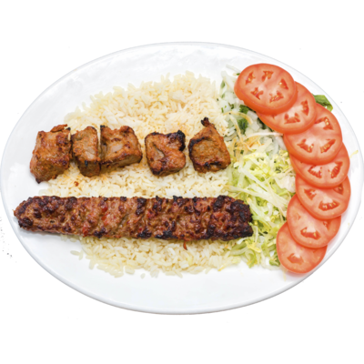 Order Mix Shish and Chicken Adana Kebab Combo food online from Turkish Kebab House store, Pittsburgh on bringmethat.com