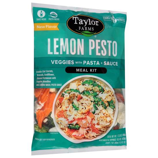 Order Taylor Farms · Lemon Pesto Veggies with Pasta + Sauce Kit (17.5 oz) food online from Jewel-Osco store, Glenview on bringmethat.com