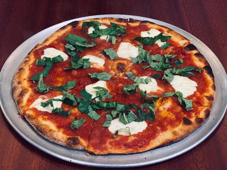 Order Med Margherita Pizza food online from Piemonte Pizza & Grill store, Providence on bringmethat.com