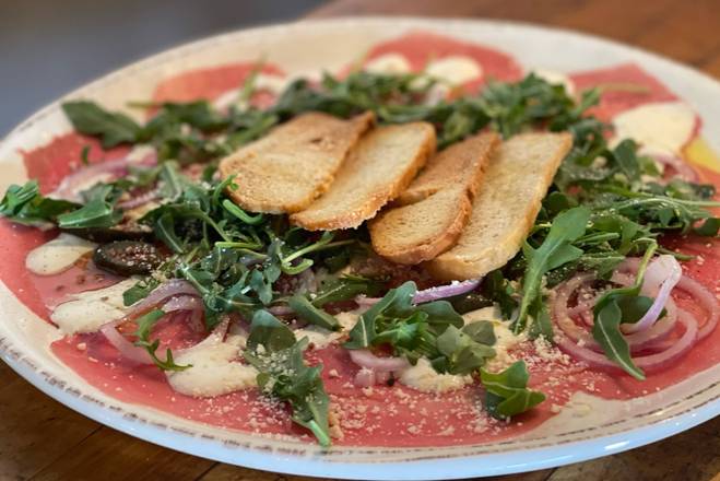 Order Beef Carpaccio food online from M Italian store, Chagrin Falls on bringmethat.com