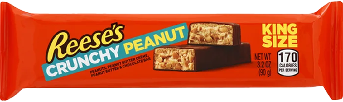 Order Reeses Crunchy Peanut King Size 3.2oz food online from Extramile store, La Quinta on bringmethat.com