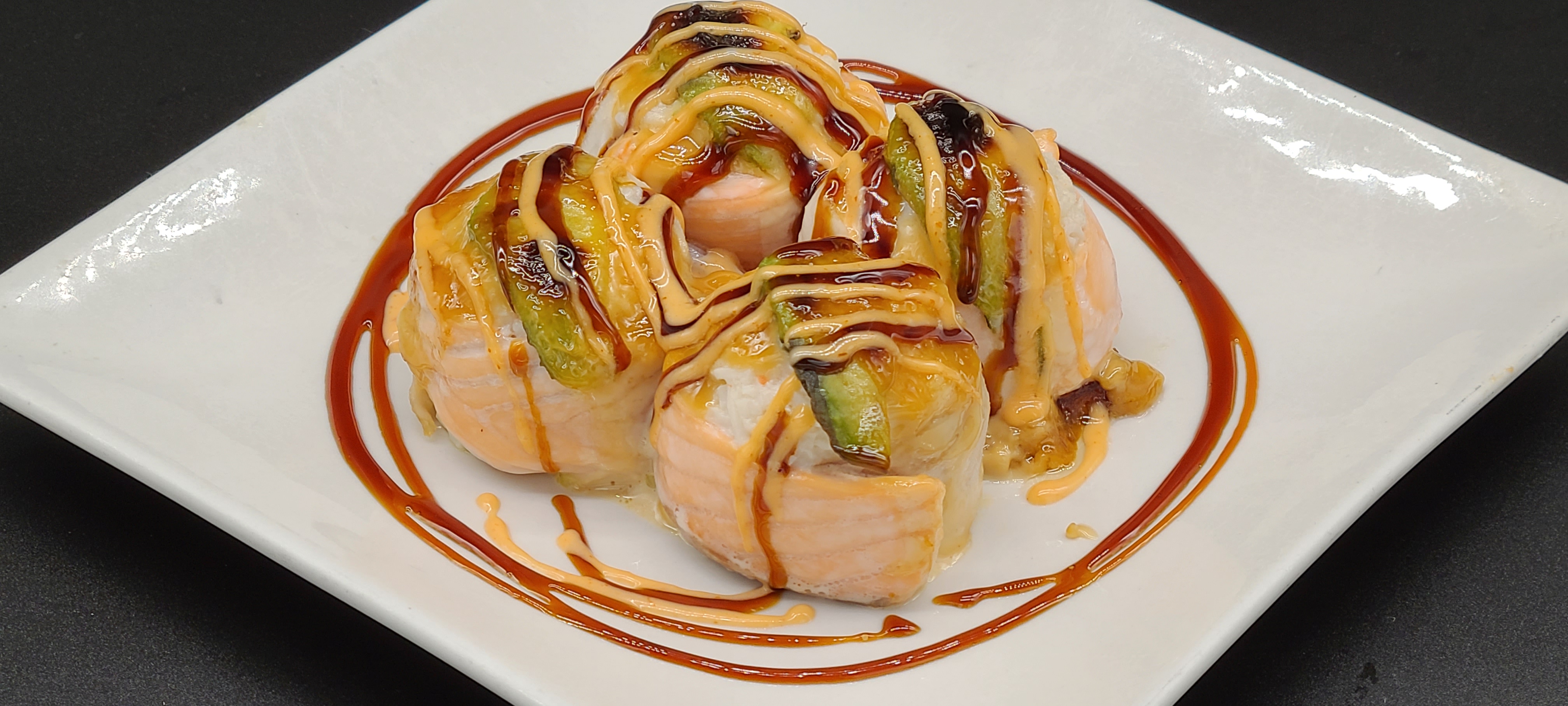 Order A7. Mini Volcano(3pcs) food online from Hello Sushi store, Fullerton on bringmethat.com