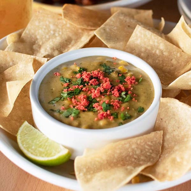 Order NEW! Roasted Corn Queso Dip food online from Wings And Rings store, Mcallen on bringmethat.com