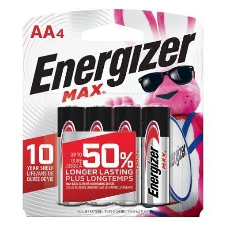 Order Energizer AA Battery (4-pack) food online from Light Speed Market store, Marietta on bringmethat.com