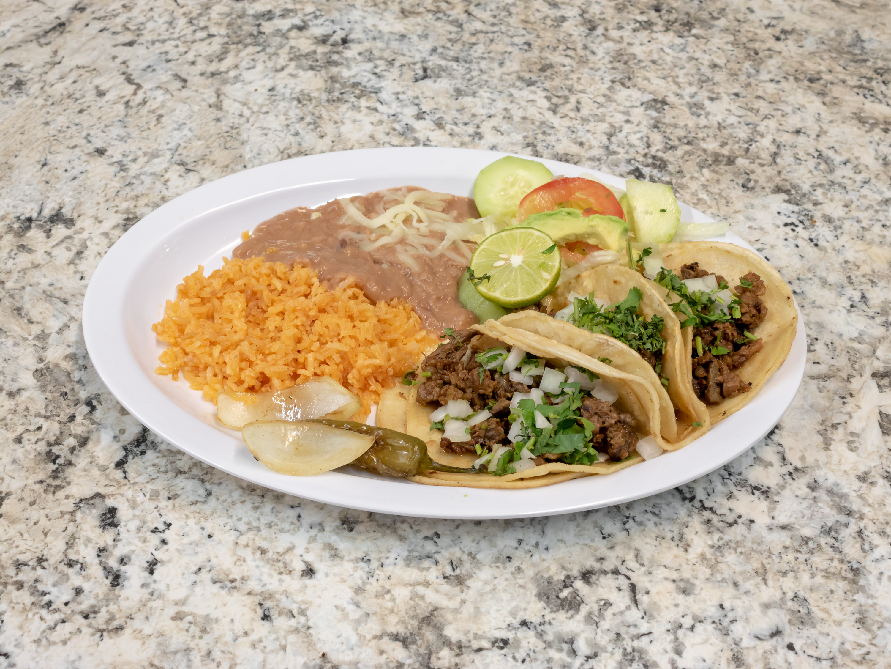 Order Taco Plate food online from Pantera Market store, Caldwell on bringmethat.com