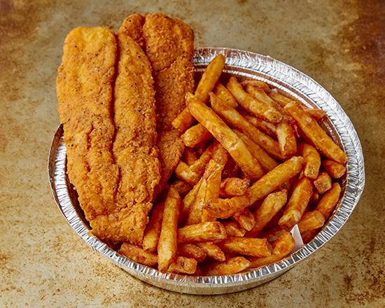Order Fish 'N' Chips food online from Naz's Halal Food- Pawtucket store, Pawtucket on bringmethat.com