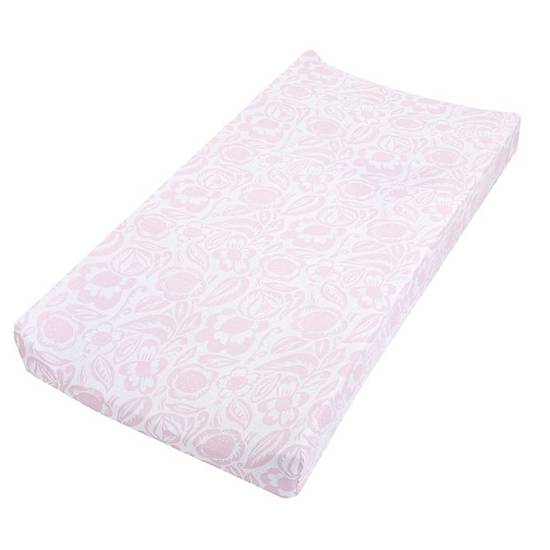 Order aden + anais™ essentials Damsel Cotton Changing Pad Cover in Pink food online from Buybuy Baby store, Nashua on bringmethat.com